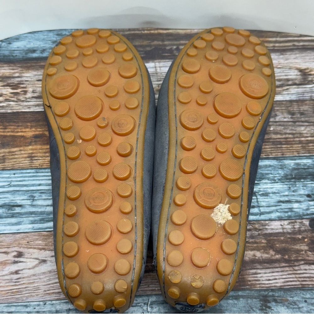 Born Navy Blue Nubuck Driving Moccasin Finley Size 6M - Picture 6 of 7